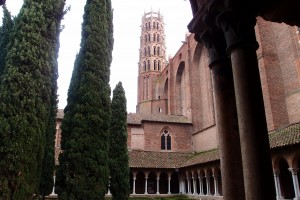 Toulousen keskiaikainen dominikaanikonventti, rakennettu 1300-luvun alussa.